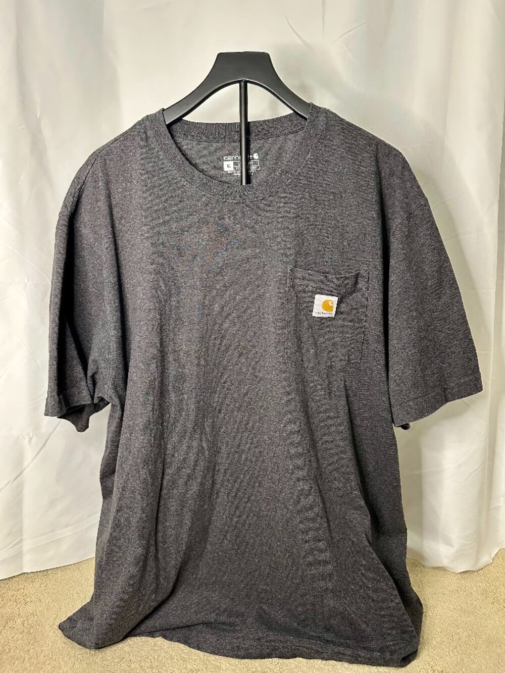 Carhartt Loose Fit Pocket T Shirt Gray XL Short Sleeve Workwear Tee